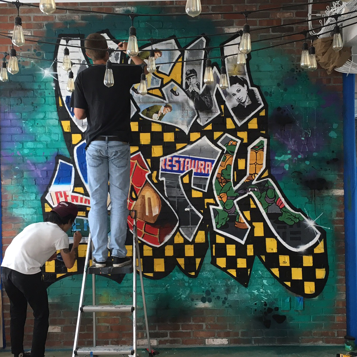 NYC Graffiti Agency Expedia Office Mural Graffiti USA