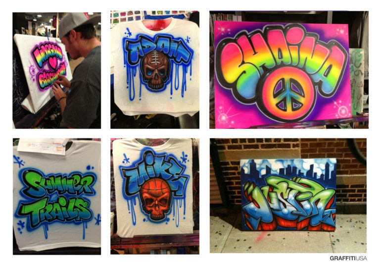 Airbrush Artist in NY Graffiti USA
