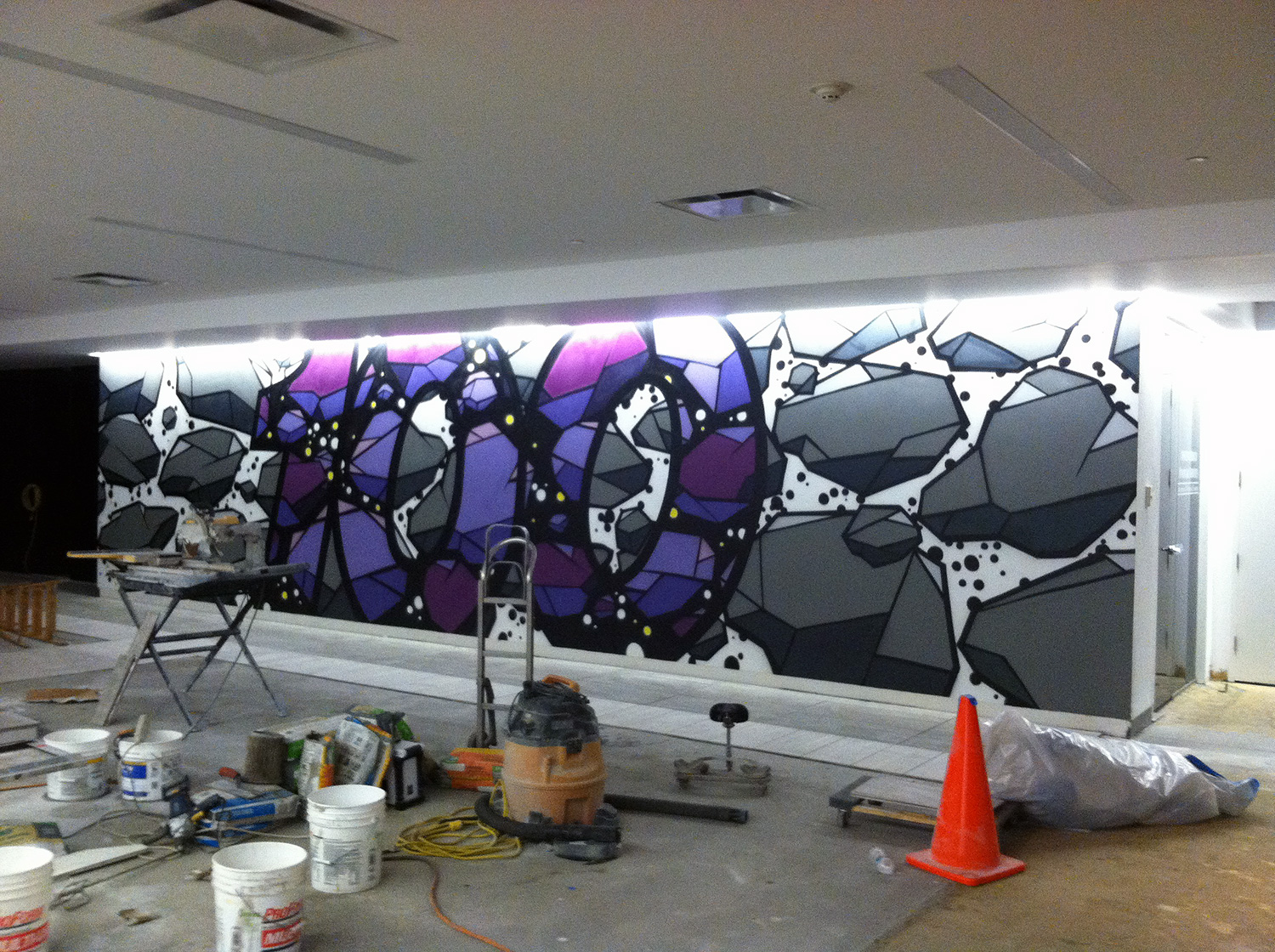 NJ Office Mural in Lobby Street Art Graffiti USA