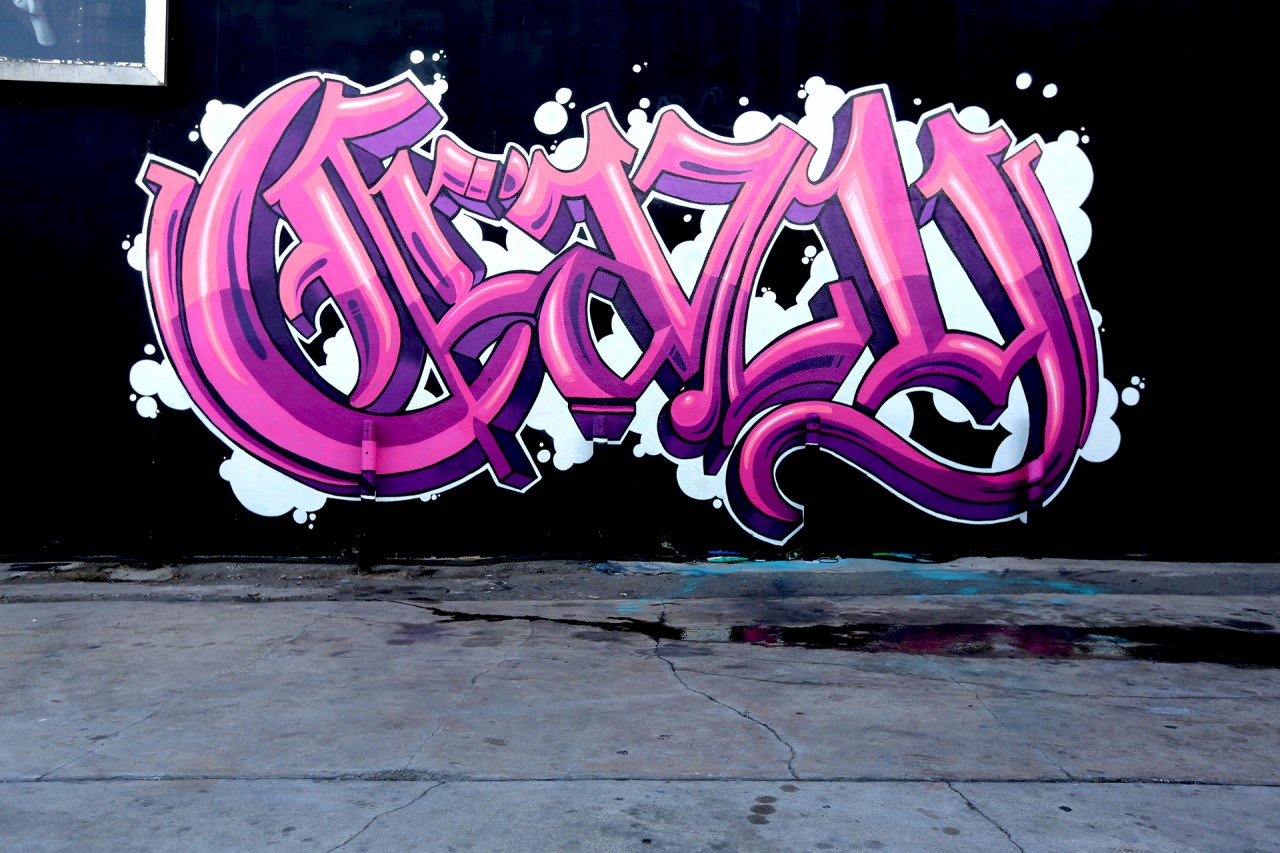Crazy Old English Graffiti Lettering by Self in LA | Graffiti USA
